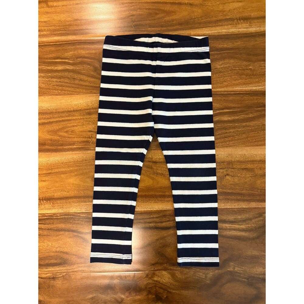 Primary Leggings, Navy with White Stripes, Size 3T